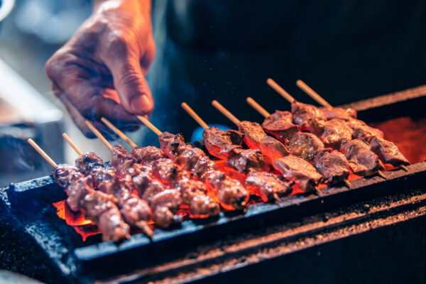Japan Tokio Streetfood Fleischspieße