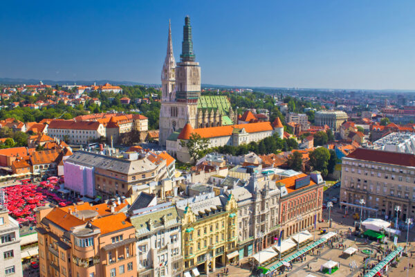 kroatien zagreb aussicht