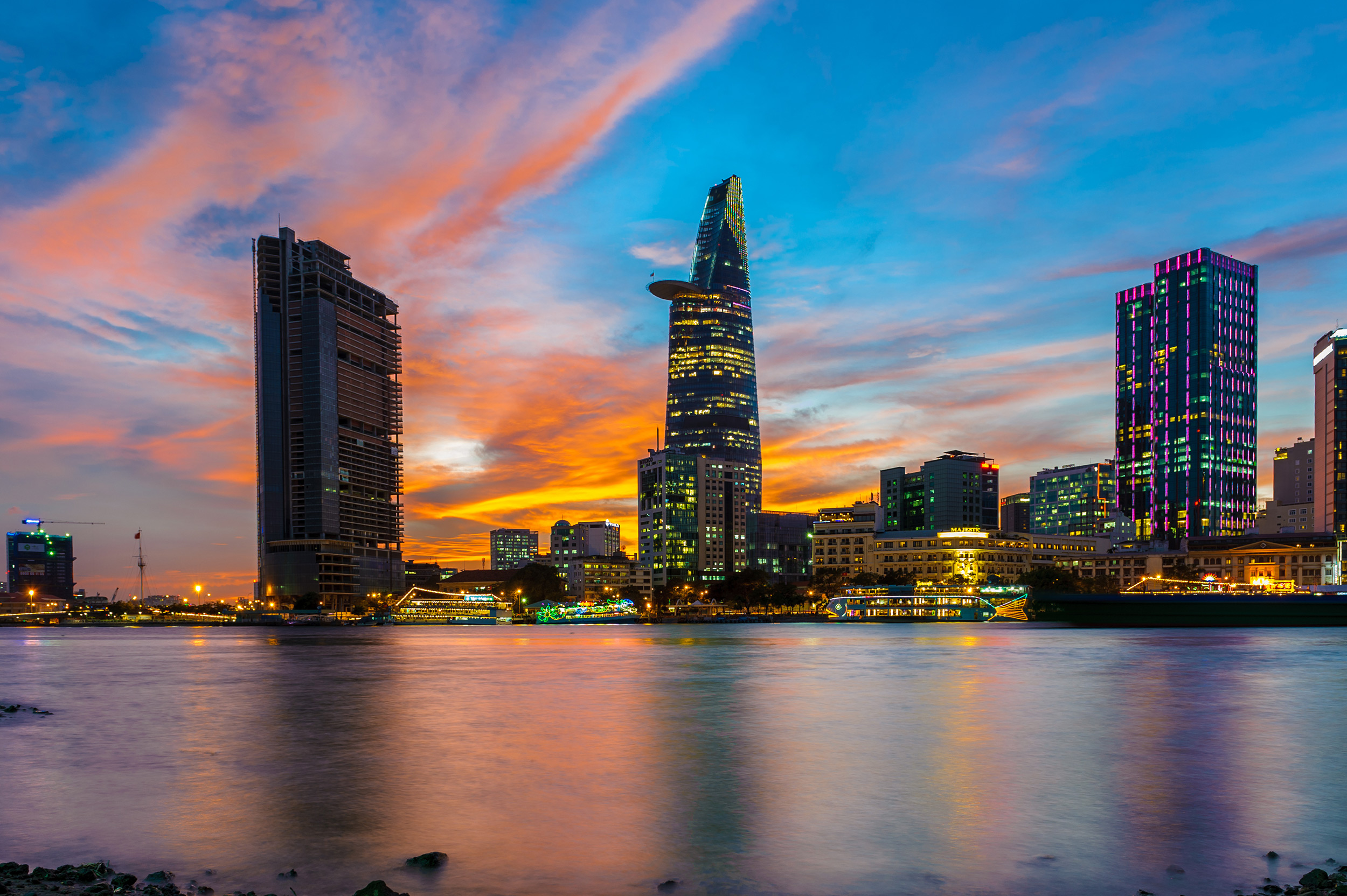 Vietnam Ho Chi Minh Stadt Skyline