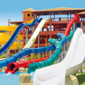Rutschenparadies in Ägypten: [ut f="duration"] Tage im TOP 4* [ut f="board"] Hotel mit Aqua Park, Flug & Transfer nur [ut f="price"]€