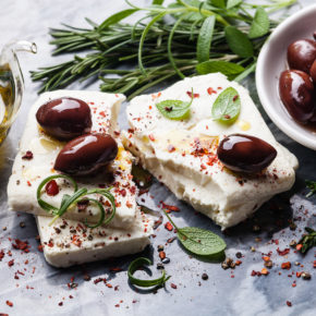 Griechenland Feta Oliven