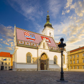 Kroatien Zagreb St. Markus Kathedrale