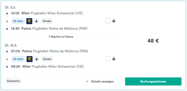 Flug PMI