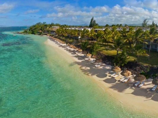 Mauritius Solana beach von oben