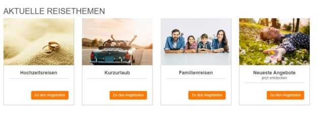 HOFER REISEN Urlaubsarten