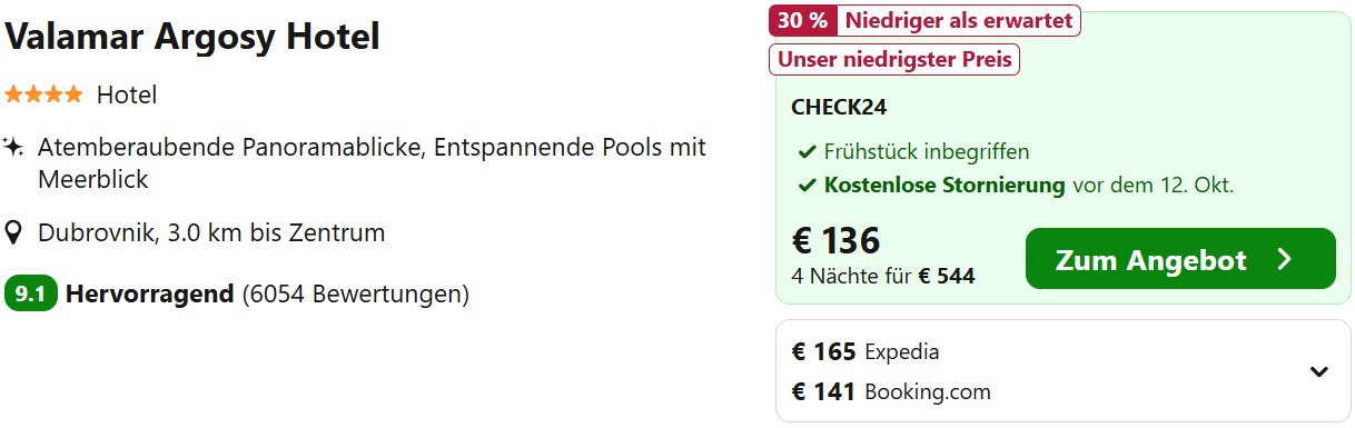 Kroatien Hotelangebot