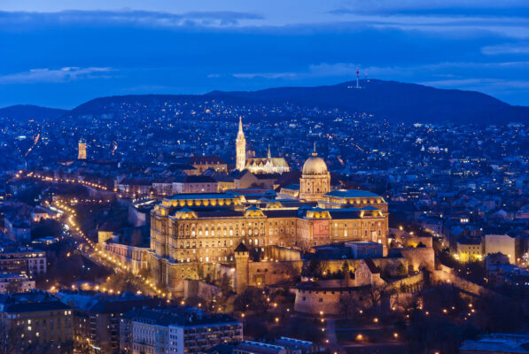 Ungarn Budapest Schloss Weihnachten