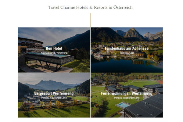 Urlaub in Österreich in den schönen Travel Charme Hotels am Achensee oder im Salzburger Land
