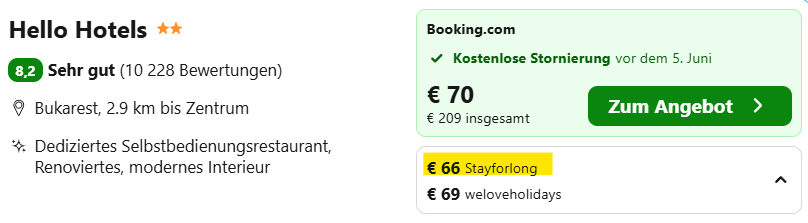 Rumänien Hotel Angebot