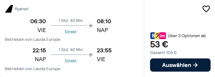 Italien Flug Angebot