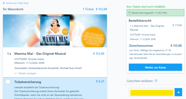 So löst Ihr den oeticket Rabattcode ein. 