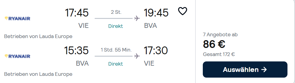 Paris Flug Angebot