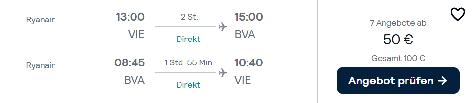 Paris Flug Angebot