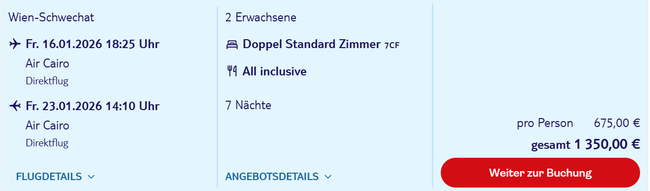 Ägypten Reise Angebot