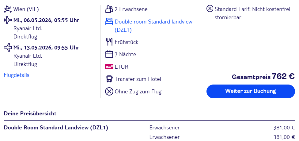 Rhodos Reise Angebot