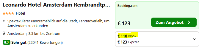 Amsterdam Hotelangebot