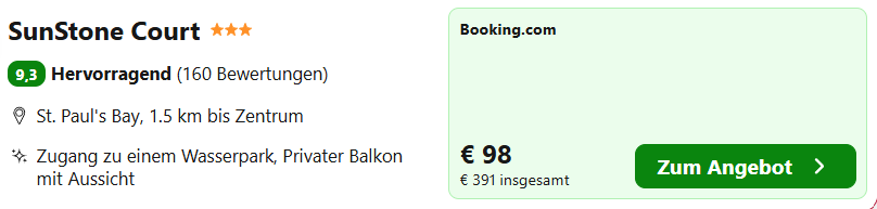Malta Hotel Angebot
