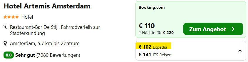 Amsterdam Hotel Angebot