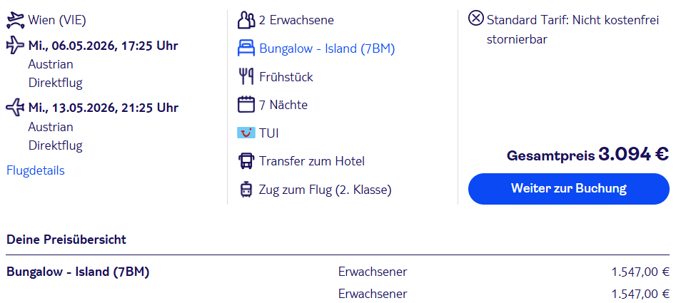 Mykonos Pauschalangebot