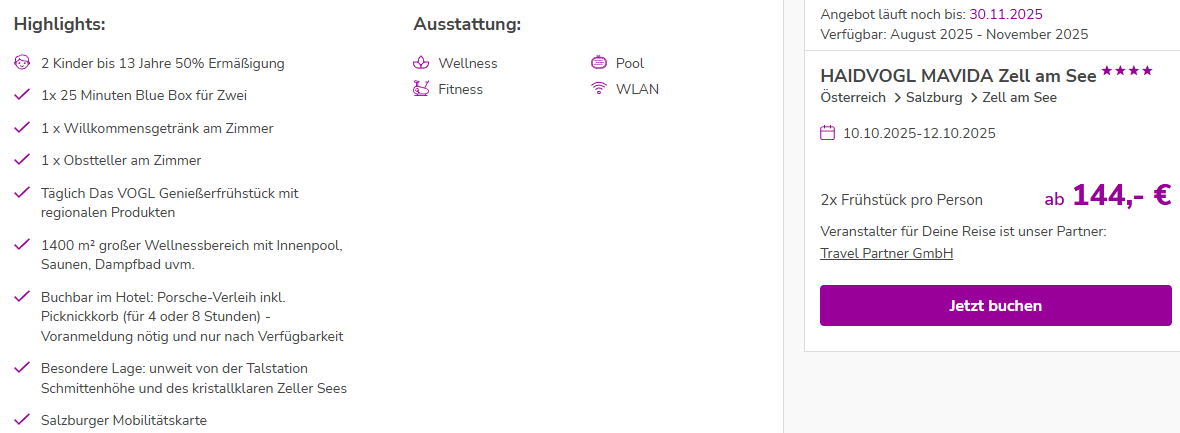 Österreich Hotelangebot