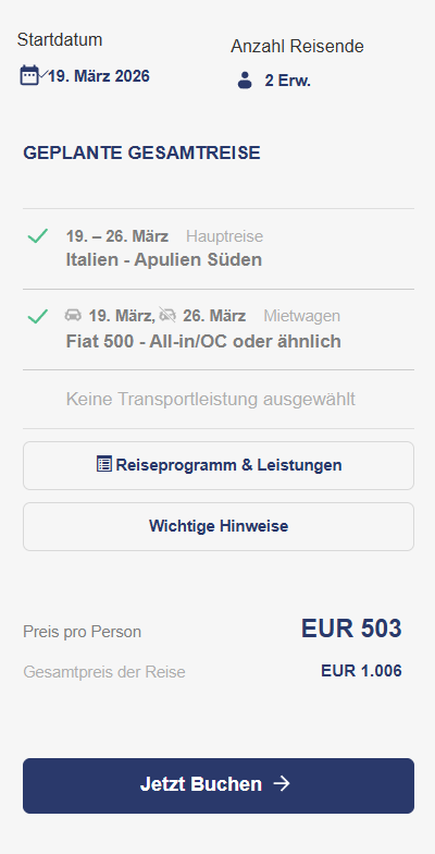 Italien Reise Angebot