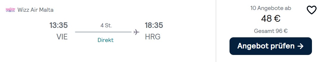 Ägypten Flug