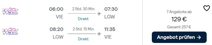 London Flug