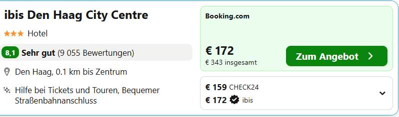 Niederlande Hotel Angebot