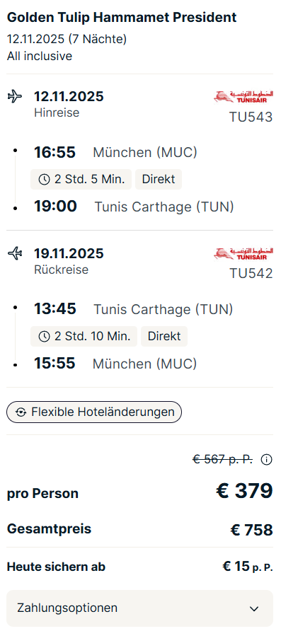 Tunesien Reise Angebot