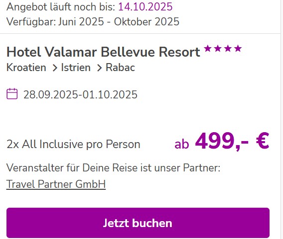 Rabac Hotelangebot