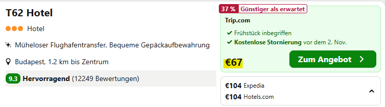 budapest hotel angebot