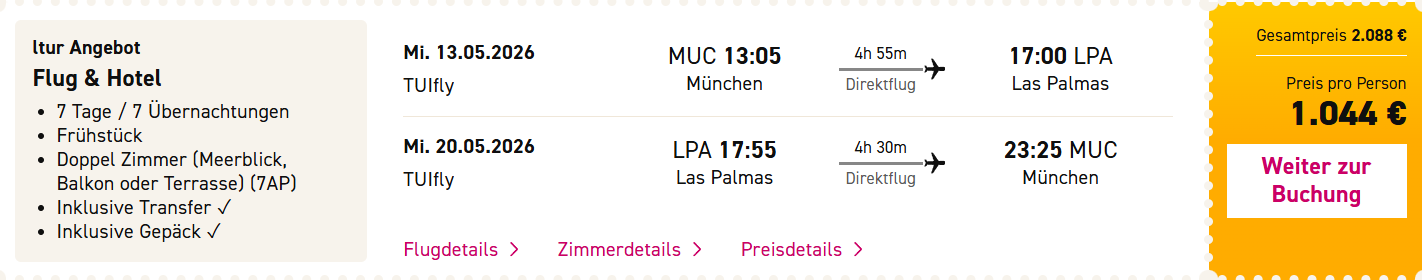 Gran Canaria Reise Angebot