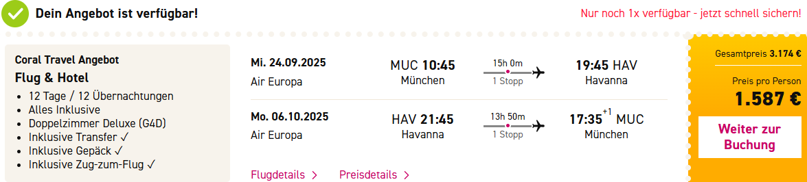 Kuba Reise Angebot