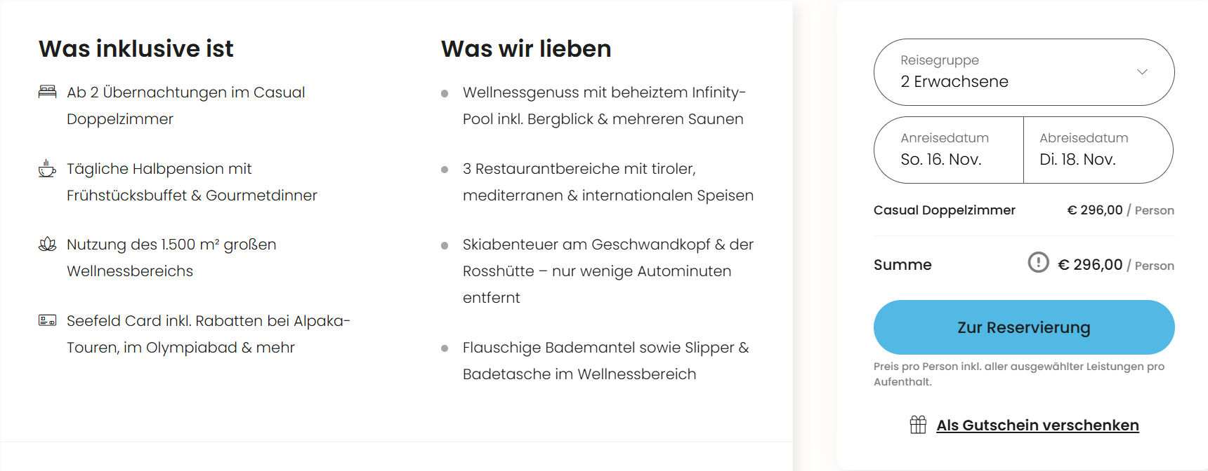 Österreich Hotel Angebot