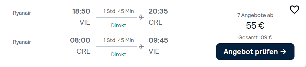 Brüssel Flug Angebot