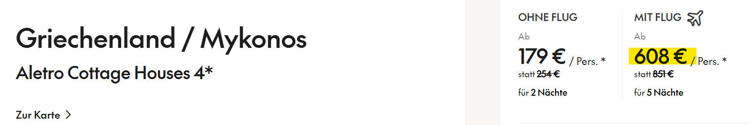 Griechenland Pauschalreise Angebot