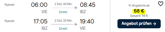 Ibiza Flug & Mietwagen