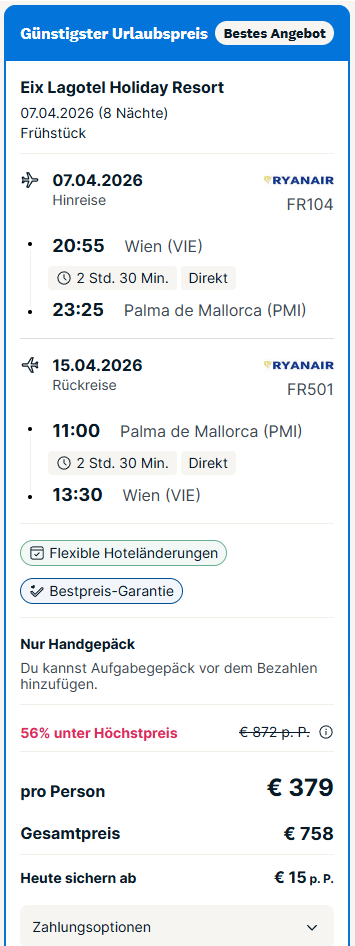 Mallorca Reise Angebot