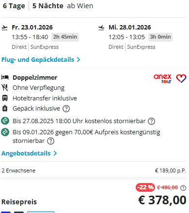 Türkei Angebot
