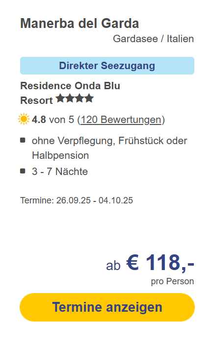 Italien Hotel Angebot