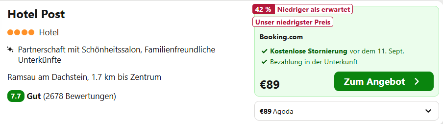 Österreich Hotel Angebot