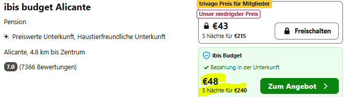 Spanien Kombi Angebot