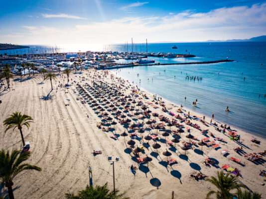 Spanien Mallorca El Arenal Strand Ballermann