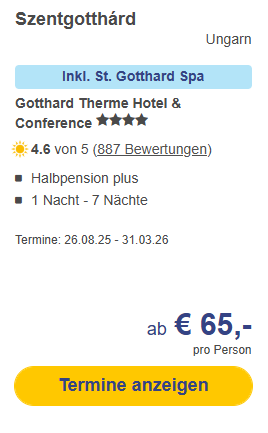 Ungarn Hotel Angebot