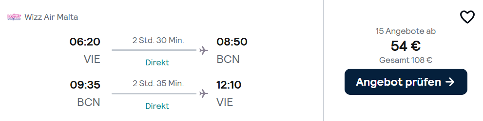 Barcelona Flug Angebot