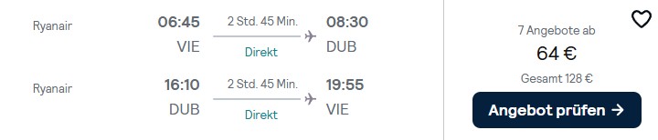 Dublin Flug