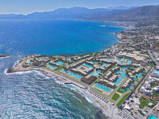 griechenland kreta hotel nana royal vogelperspektive