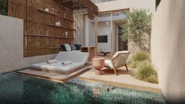 griechenland korfu hotel nissos dunes resort poolterrasse mockup