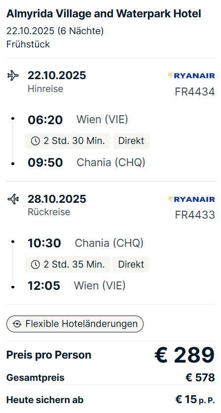 Kreta Reise Angebot