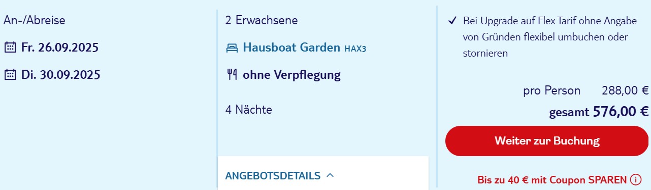 Italien Hausboot